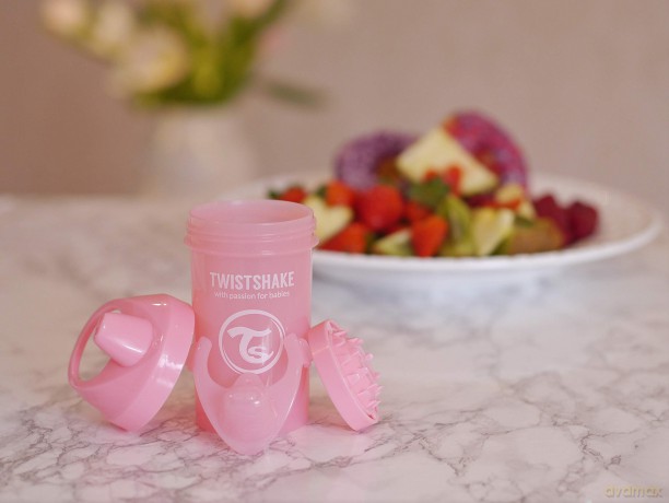 Twistshake - Crawler Cup 8+m Pastel Grey 300 ml