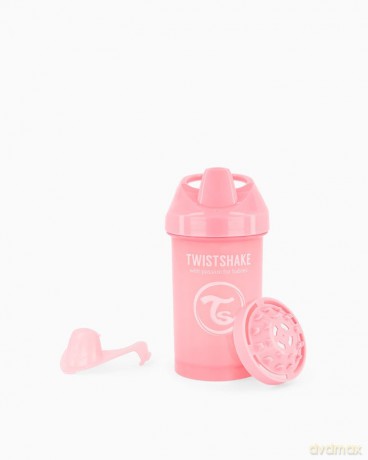 Twistshake - Crawler Cup 8+m Pastel Pink 300 ml