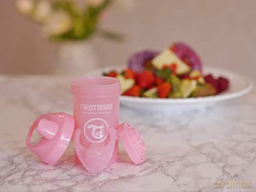 Twistshake - Crawler Cup 8+m Pastel Pink 300 ml