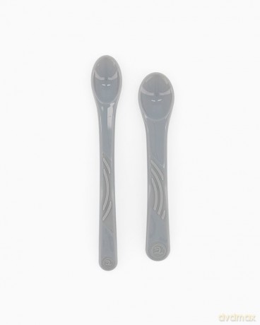 Twistshake - Feeding Spoon Set 6+m Pastel Grey 2-pack