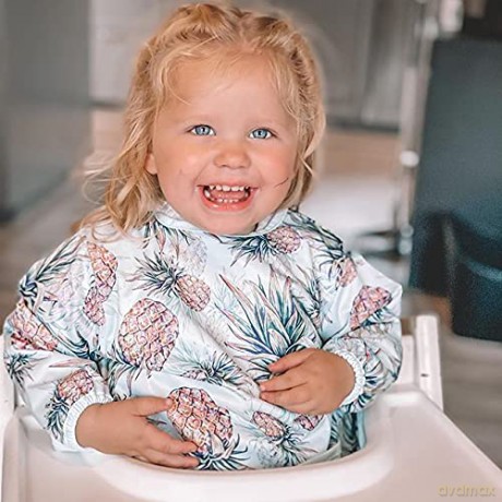 Twistshake - Long Sleeve Bib Pineapple