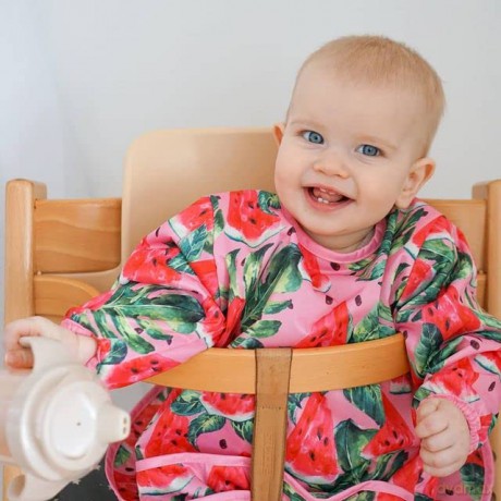 Twistshake - Long Sleeve Bib Watermelon