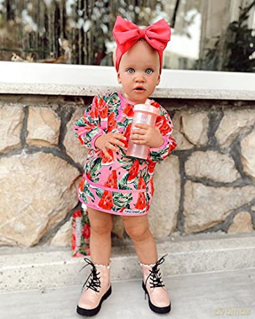 Twistshake - Long Sleeve Bib Watermelon