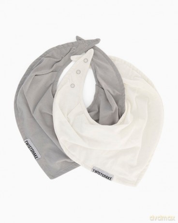 Twistshake Dry Bib Pastel Grey White