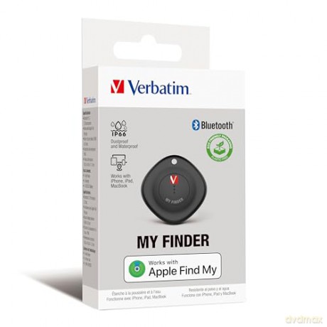 Verbatim - My Finder Bluetooth Tracker, Black (1-pack)