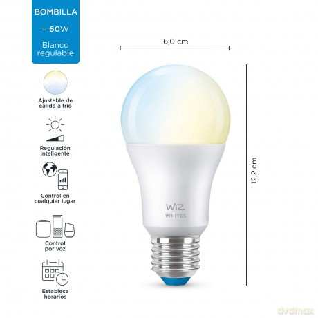 WiZ - A60 Bulb E27 Tunable White
