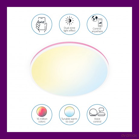 WiZ - Aura Smart Ceiling Light - White
