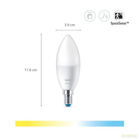 WIZ - Candle C37 E14 2 Pack