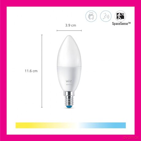 WIZ - Candle C37 E14 2Pack Color