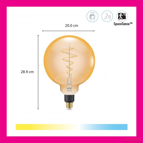 WiZ - G200 Amber Globe E27 Tunable white - Smart Home