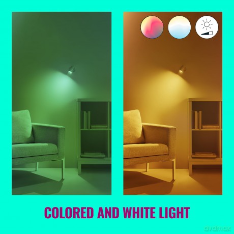 WIZ - IMAGEO Spots 1x5W W 22-65K RGB