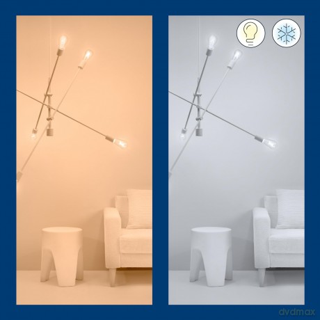 WiZ - ST64 Clear bulb E27 Tunable white - Smart Home