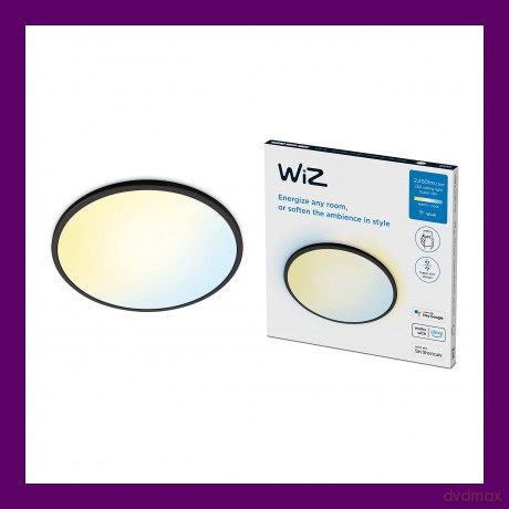 WiZ - Superslim Smart Ceiling Light - Black 22W