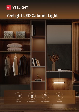 Yeelight - Motion Sensor Closet Light 20cm (Silver 2700K)