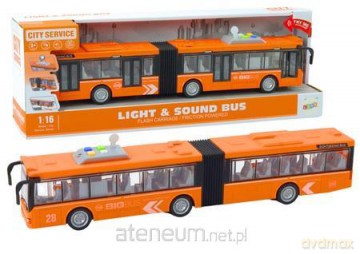 Autobus miejski 1:16 napęd światła dźwięki pomarań