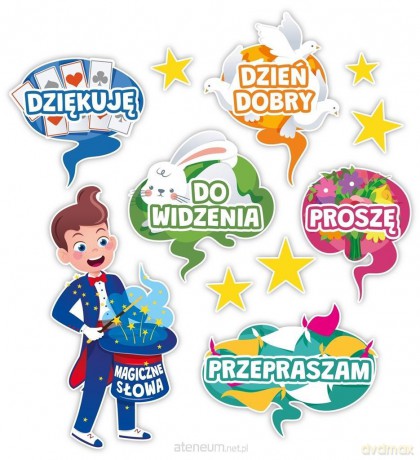 Dekoracja klasowe - Magiczne słowa