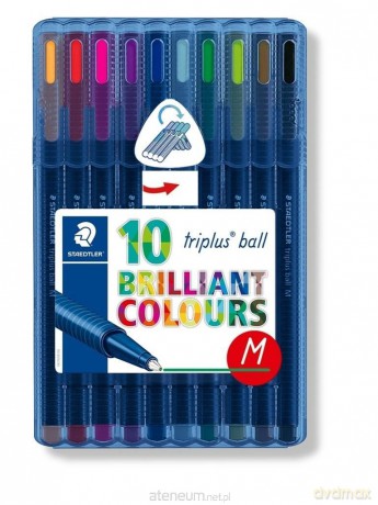 Długopis triplus ball M 10 kolorów
