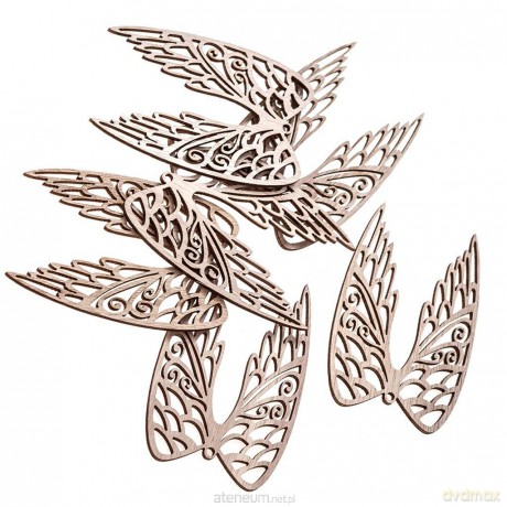 Drewniane skrzydła 9cm 6szt