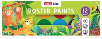 Farby plakatowe 12 kolorów EASY