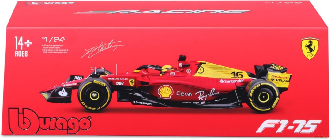 Ferrari F1-75 Monza Yellow 2022 #16 1:24