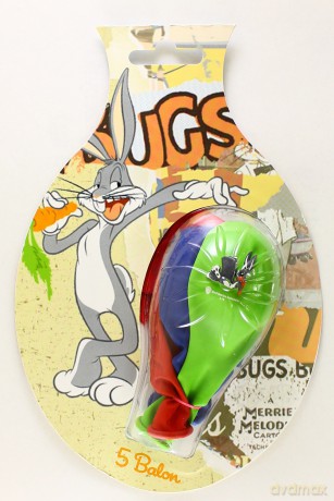 Looney Tunes Królik Bugs - Balony 5 szt. [ZABAWKA]