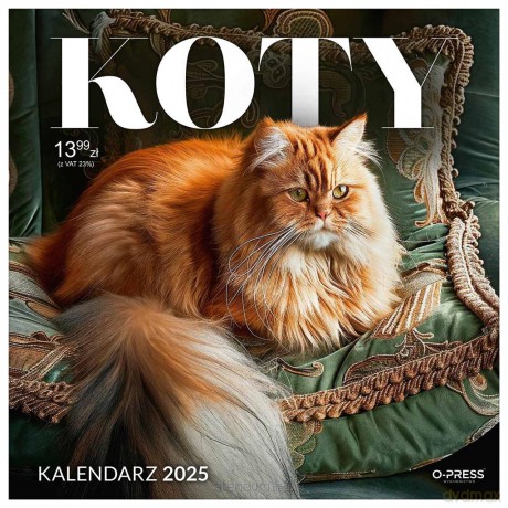 Kalendarz 2025 A3 Ścienny Koty [KALENDARZ]