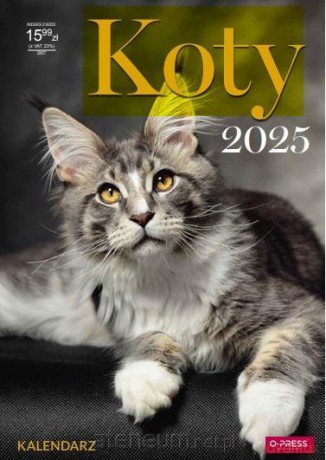Kalendarz 2025 A3 Ścienny Koty [KALENDARZ]