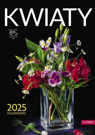 Kalendarz 2025 A4 Ścienny Kwiaty [KALENDARZ]