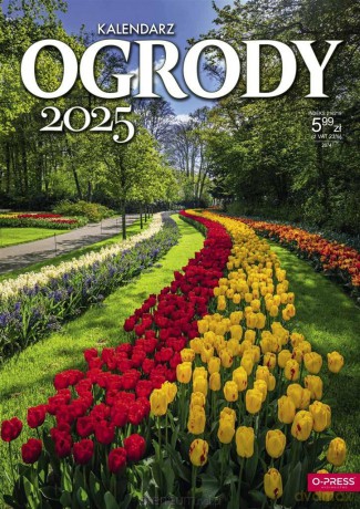 Kalendarz 2025 A4 Ścienny Ogrody [KALENDARZ]