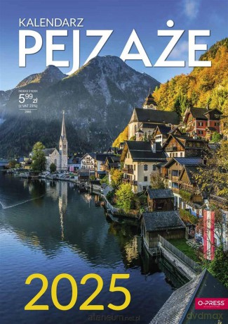 Kalendarz 2025 A4 Ścienny Pejzaże [KALENDARZ]