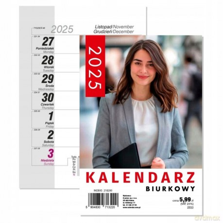 Kalendarz 2025 A5 Biurkowy [KALENDARZ]