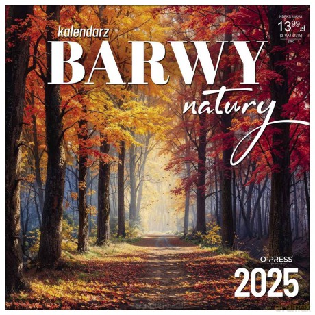 Kalendarz 2025 Ścienny Barwy Natury [KALENDARZ]