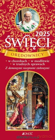 Kalendarz 2025 zdzierak Święci orędownicy [KALENDARZ]