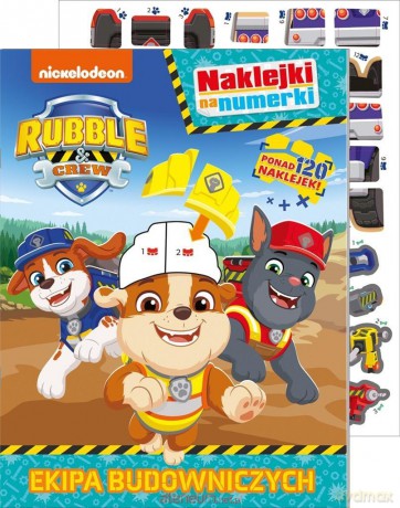 Naklejki na numerki. Ekipa Budowniczych [KSIĄŻKA]