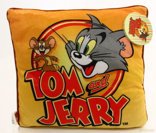 Looney Tunes Tom I Jerry Poduszka 35x35 [ZABAWKA]