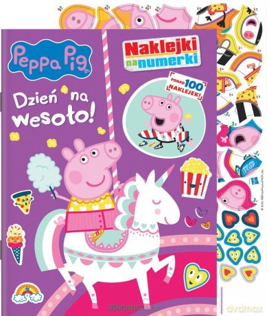 Peppa Pig. Naklejki na numerki. Dzień na wesoło [KSIĄŻKA]
