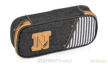 Piórnik etui Denim czarny