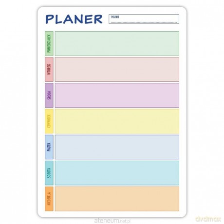 Planer magnetyczny - Tygodniowy