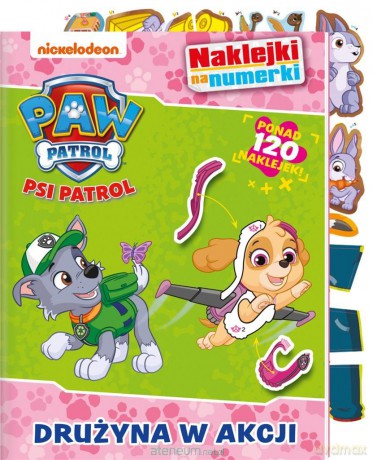Psi Patrol. Naklejki na numerki. Drużyna w akcji [KSIĄŻKA]