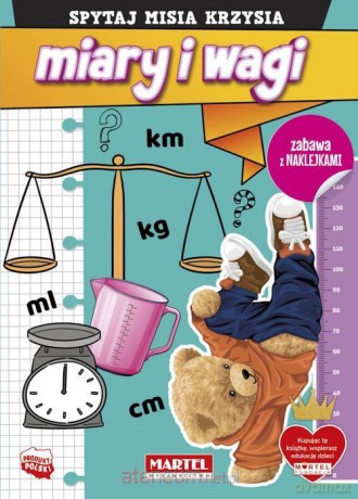 Spytaj Misia Krzysia. Miary i wagi z naklejkami - Katarzyna Salamon [KSIĄŻKA]