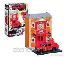 Str. Fire Bburago City Fire Station 1:43