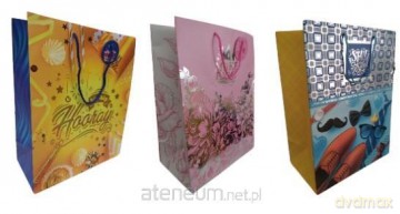 Torebka ozdobna matowa 30x40x17cm mix