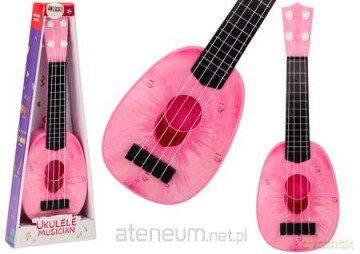Ukulele mini gitara 4 struny brzoskwinia różowa