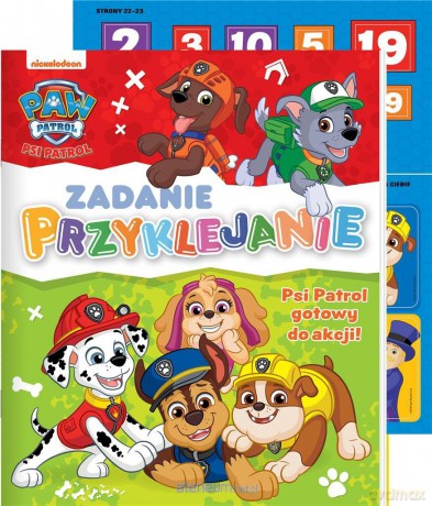 Zadanie Przyklejanie. Psi Patrol gotowy do akcji [KSIĄŻKA]