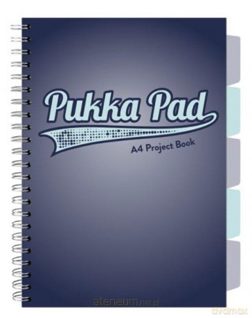 Project Book Navy A4/100K kratka granatowy (3szt)