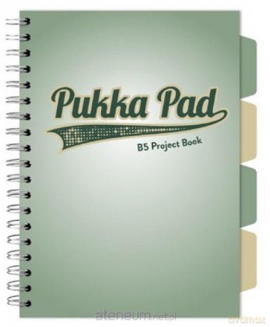 Project Book Sage B5/100K kratka zielony (3szt)