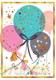 Karnet mini B8 Balony brokatowe 5 sztuk