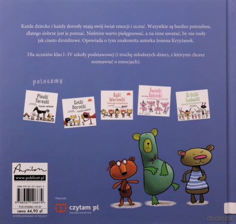 Niedźwiadki Agatki. Uczucia uczuciowców, czyli książka o emocjach - Joanna Krzyżanek [KSIĄŻKA]