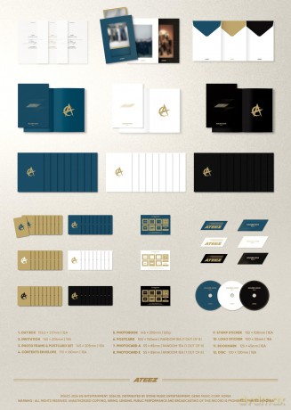 Ateez: 10th Mini Album (Golden Hour: Part. 1) (Blue Hour. Diary. Golden Hour) [CD]