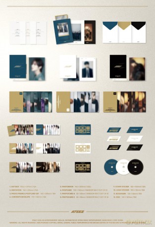 Ateez: 10th Mini Album (Golden Hour: Part. 1) (Blue Hour. Diary. Golden Hour) [CD]